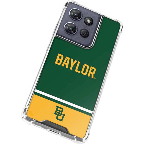 Baylor University BU Split Moto G Play 5G (2025) Clear Case